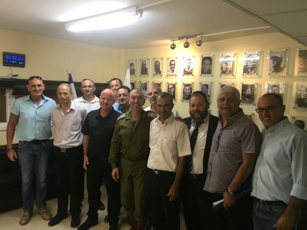 נציגי מועצת יש"ע נפגשו עם אלוף פיקוד מרכז, רוני נומה